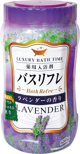 バスリフレ薬用入浴剤ラベンダーの香り６８０ｇ