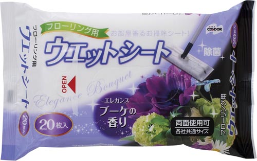 Ｃ．フローリング用ウェットシート　ブーケ　２０枚入