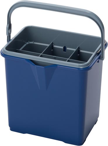 仕切付バケツ２　ブルー
