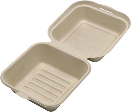 未晒しバガスモールドフードパックスクエア