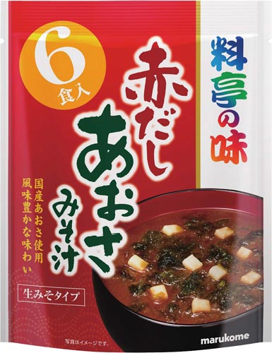 お徳用料亭の味　赤だしあおさ　６食※