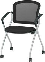 ミーティングチェア　ＡＭＣ－Ｆ４ＡＣ　ブラック４脚