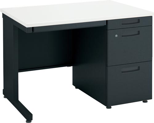 インベント片袖Ｄ７００Ｗ１０００　黒脚　ＷＨ