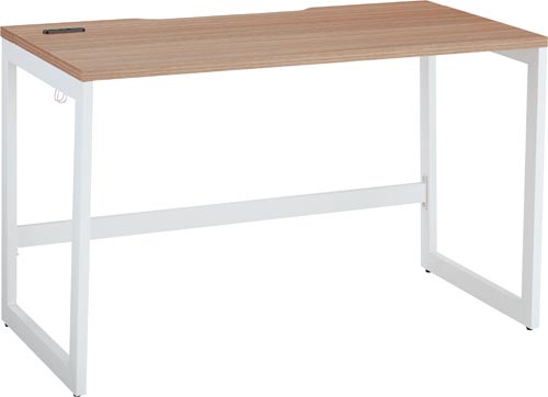 リスムデスクＤ６００Ｗ１２００　白脚　ウォルナット