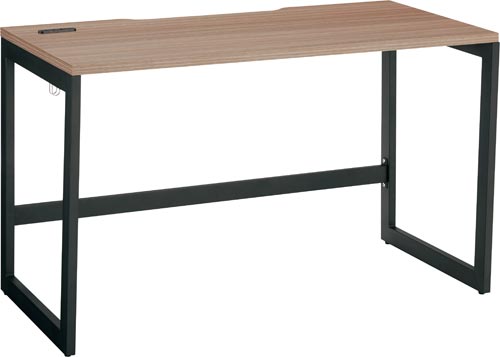 リスムデスクＤ６００Ｗ１２００　黒脚　ウォルナット