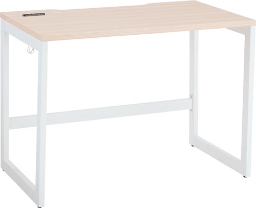 リスムデスクＤ６００Ｗ１０００　白脚　ナチュラル