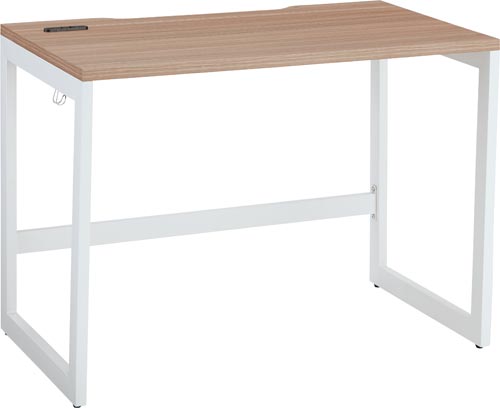 リスムデスクＤ６００Ｗ１０００　白脚　ウォルナット