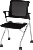 ミーティングチェア　ＭＣＮ－３　ブラック　４脚