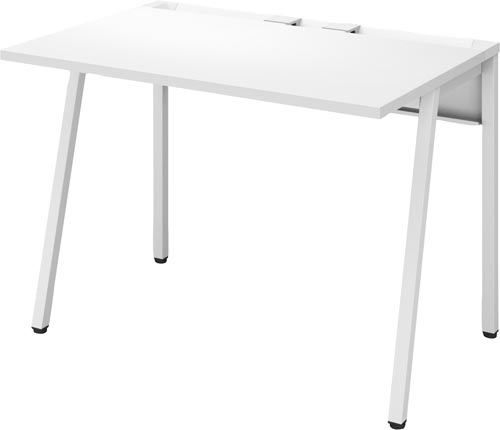 リーンデスク　Ｄ７００Ｗ１０００　白脚　ＷＨ