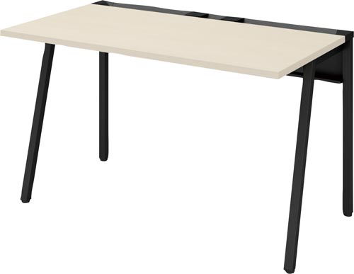 リーンデスク　Ｄ７００Ｗ１２００　黒脚　ＮＡ