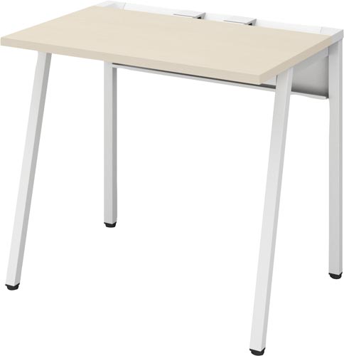 リーンデスク　Ｄ６００Ｗ８００　白脚　ＮＡ