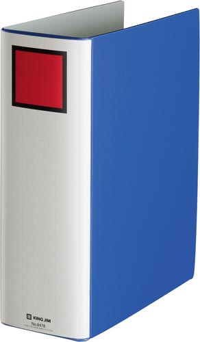 エコロジードッチ　Ａ４縦　８０ｍｍ　青　１冊