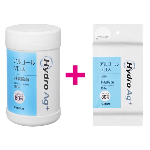 ＨｙｄｒｏＡｇ＋クロス（８０％）１００枚替＋ボトル