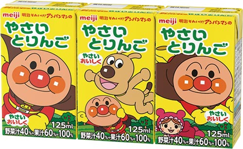 アンパンマンやさいとリンゴ　１２５ｍｌ　３６本※