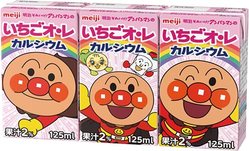 アンパンマンの朝のフルーツ＆ミルク１２５ｍｌ３６本 ※