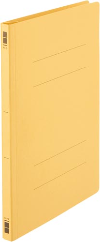 フラットファイル樹脂とじ具　Ａ４縦　黄　１００冊