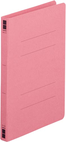 フラットファイル樹脂とじ具　Ａ５縦　桃　１００冊