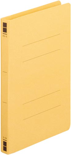 フラットファイル樹脂とじ具　Ａ５縦　黄　１００冊