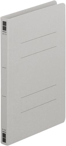 フラットファイル樹脂とじ具　Ａ５縦　灰　１００冊