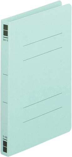 フラットファイル樹脂とじ具　Ｂ６縦　青　１００冊