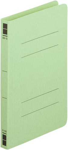 フラットファイル樹脂とじ具　Ｂ６縦　緑　１００冊