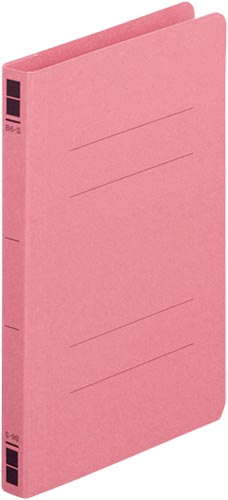 フラットファイル樹脂とじ具　Ｂ６縦　桃　１００冊