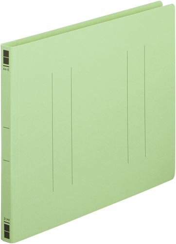 フラットファイル樹脂とじ具　Ａ４横　緑　１００冊