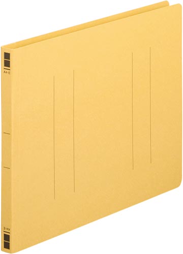 フラットファイル樹脂とじ具　Ａ４横　黄　１００冊