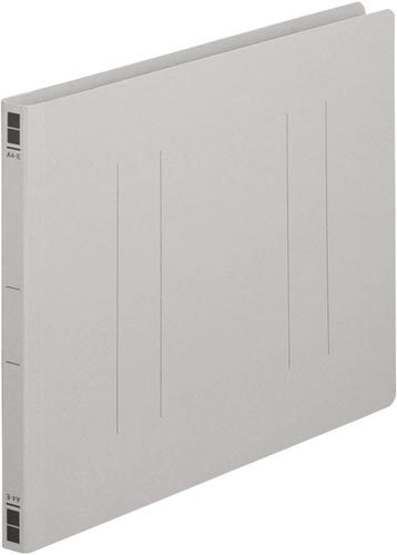フラットファイル樹脂とじ具　Ａ４横　灰　１００冊