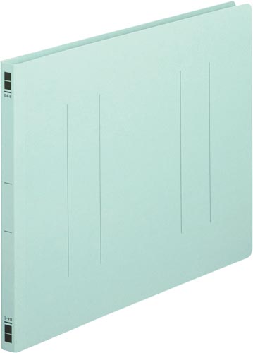 フラットファイル樹脂とじ具　Ｂ４横　青　１０冊
