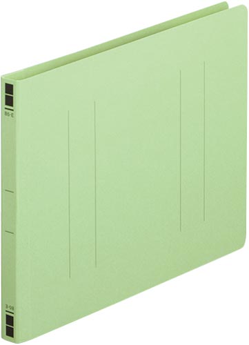 フラットファイル樹脂とじ具　Ｂ５横　緑　１０冊