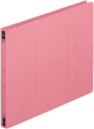 フラットファイル樹脂とじ具　Ｂ５横　桃　１０冊