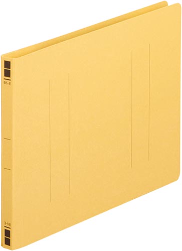フラットファイル樹脂とじ具　Ｂ５横　黄　１００冊