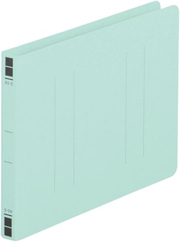 フラットファイル樹脂とじ具　Ａ５横　青　１００冊