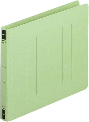 フラットファイル樹脂とじ具　Ａ５横　緑　１００冊
