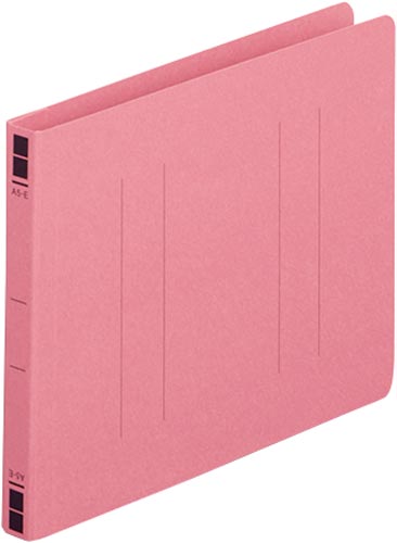 フラットファイル樹脂とじ具　Ａ５横　桃　１００冊