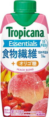 トロピカーナＥＳ　食物繊維　３３０ｍｌ　１２本※