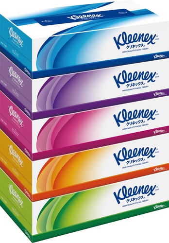 クリネックスティシュー　１８０組（５箱入）×４