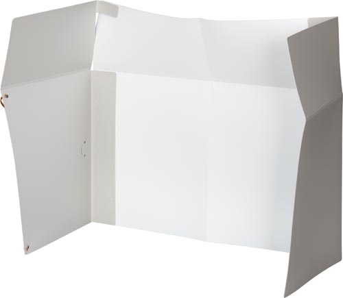 折りたたみ集中ブース　モバイルタイプ　ライトグレー