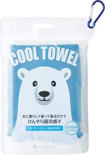 クールタオルシロクマ　ブルー　１枚