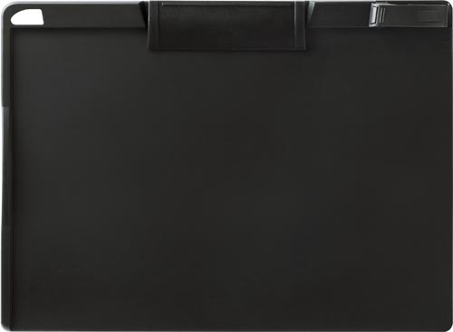 抗菌　クリップボード　Ａ４ヨコ　ブラック　５枚