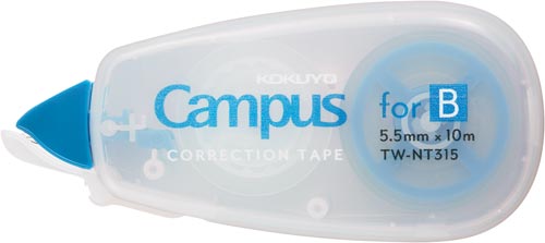 キャンパス修正テープ使い切り　Ｂ罫　１０ｍ　１０個