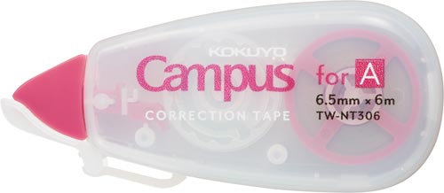 キャンパス修正テープ使い切り　Ａ罫　６ｍ　１０個