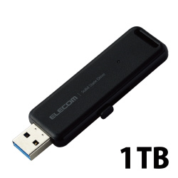 外付けＳＳＤ　スライド式　１ＴＢ　ブラック