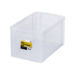 ボックスコンテナ　本体のみ　Ｂ－２１Ｒ　クリア×３