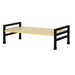 机上台　高さ調節付き　ブラック