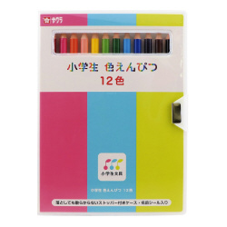 小学生文具　小学生色鉛筆１２色Ｘ３