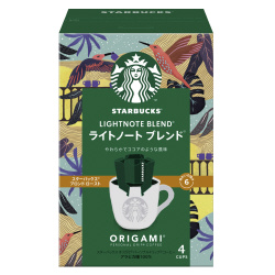 スタバオリガミドリップライトノートブレンド４袋
