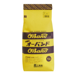 【輪ゴム】　オーバンド　＃１９０　アメ色　１ｋｇ袋