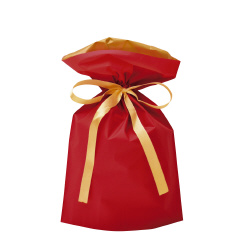 巾着袋　レッド　１７０×２８０＋８０　１Ｐ